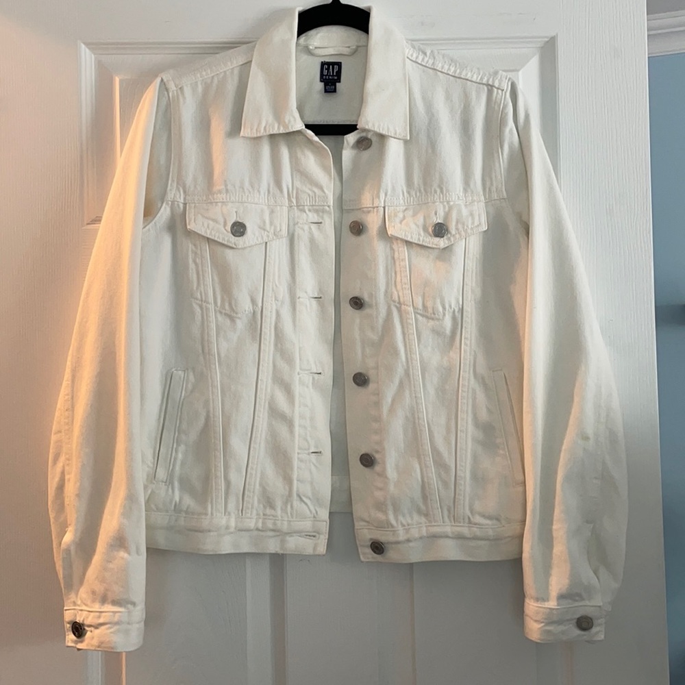 GAP White Jean Jacket
